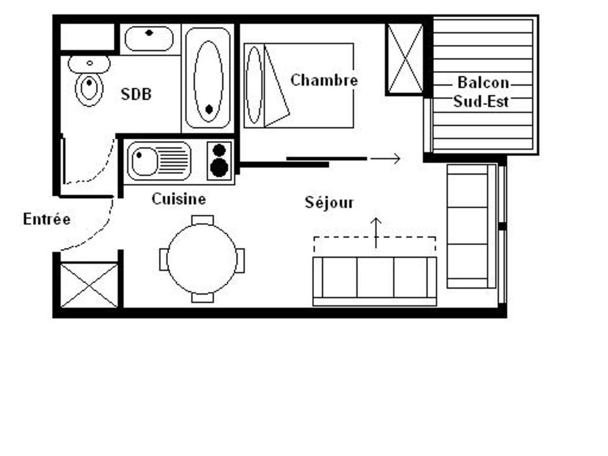 Appartement Cozy 2 Pieces - Proche Pistes Et Commerces - Balcon Sud/Est - 4 Pers - Fr-1-344-1023 Сен-Мартен-де-Бельвиль Экстерьер фото